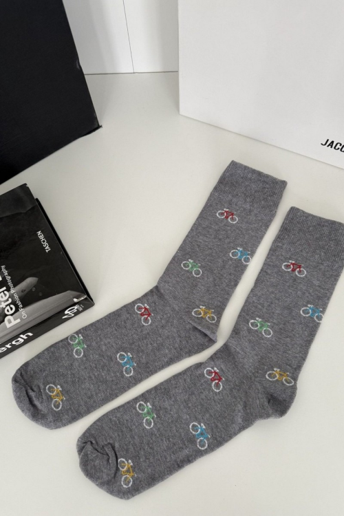 Skarpety Milena Avangard 0125.043 Kolorowe małe rowery  39-46