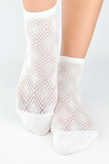 Skarpety Noviti SB127 damskie z bambusem romby 36-41