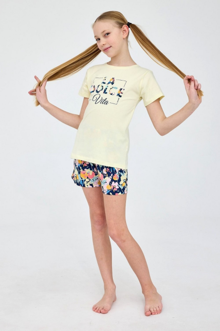 Piżama Cornette  Young  Girl 788/114 Dolce Vita kr/r