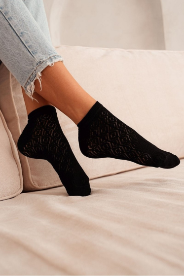 Stopki Milena ażurowe wzór  damskie  1504.002