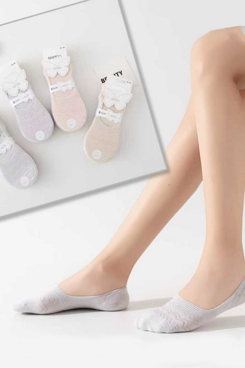 Stopki Baletki Wik Motyl 3522 Ażur