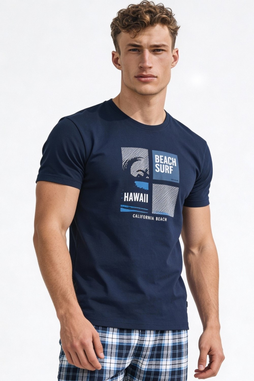 Piżama Cornette F&Y Boy 551/56  Hawaii kr/r