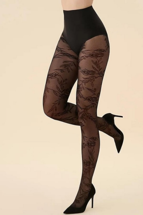 Rajstopy Gabriella Floral  576  2-4 wzór 20 den