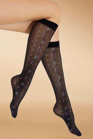 Podkolanówki Knittex 12614 Draw 20 den wzór