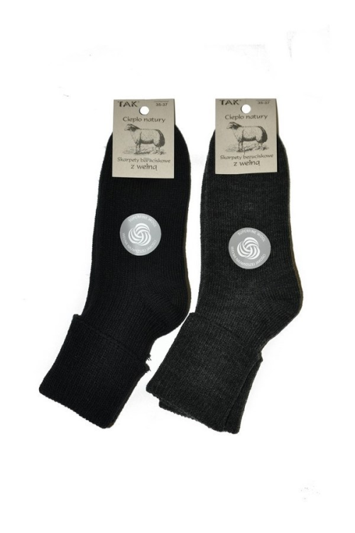 Skarpety TAK wełniane bezuciskowe damskie 1078, 1207