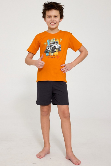 Piżama Cornette Young Boy 476/124  Road Trip 2  kr/r
