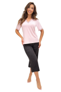 Piżama Donna w kropki z wiskozy - Pati 3/4 kr/r  S-XXL