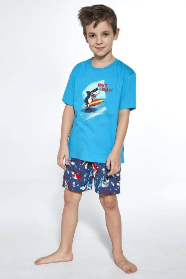 Piżama Cornette Kids Boy 789/90 Shark kr/r