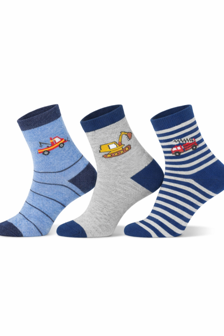 Skarpety Noviti SB168 bawełniane wzorowane