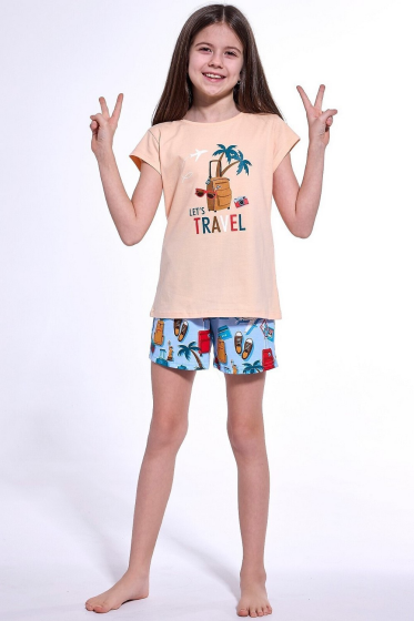 Piżama Cornette Kids Girl 787/110 Travel 2 kr/r