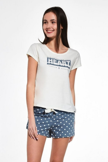 Piżama Cornette F&Y Girl 363/33 Heart kr/r