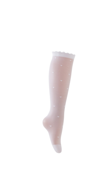 Podkolanówki Be Snazzy SKP-005 w serduszka