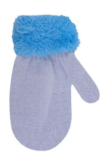 Rękawiczki YO! dziecięce futrzane R-001