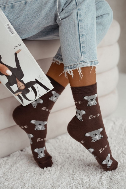 Skarpety Milena 0200-179 Śpiące koale 37-41