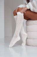 Podkolanówki Milena damskie ażurowe Warkocz 0330.001