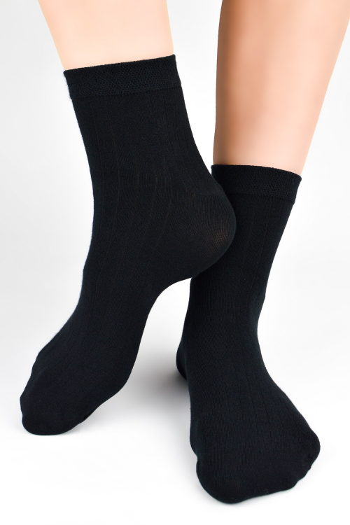 Skarpety Noviti SB164 prążek za kostki męskie