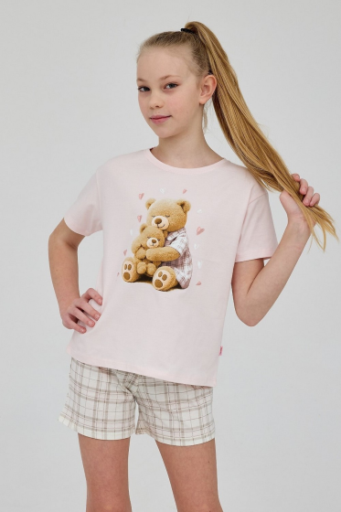 Piżama Cornette Young Girl 872/115 Hug Me kr/r 136-164
