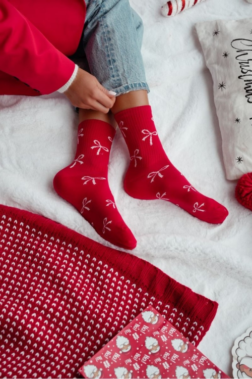 Skarpety Milena 0200-198 Kokardki 37-41