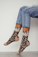 Skarpety Milena 0200-207 Panterka z paskami 37-41