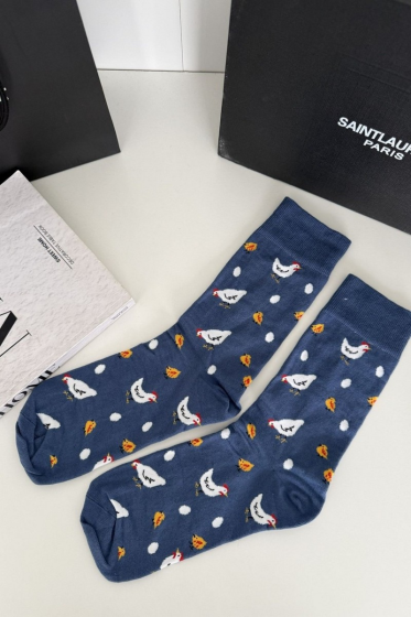 Skarpety Milena Avangard 0125.143 Kury i pisklęta 39-46