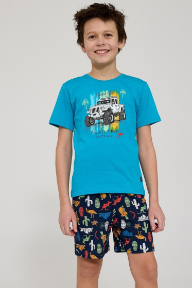 Piżama Cornette Boy  Young  790/123  Road Trip  kr/r
