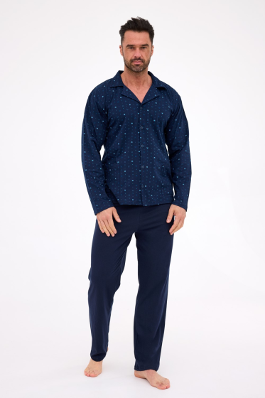 Piżama Cornette 114/80 rozpinana męska dł/r S-XXL