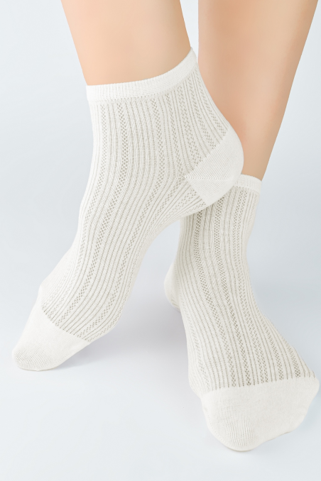 Skarpety Noviti SB122 żakard jodełka za kostki 35-42