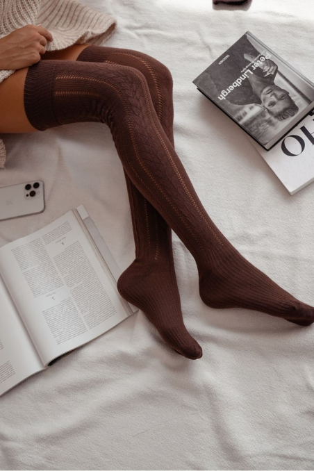 Zakolanówki Milena ażurowe 0347.001