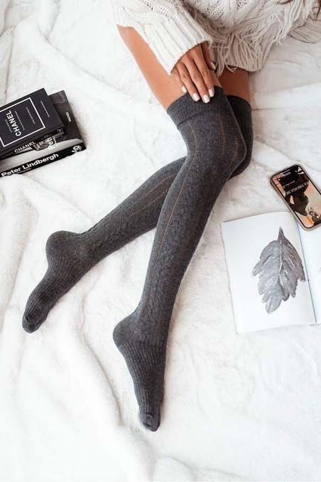 Zakolanówki Milena ażurowe 0347.001