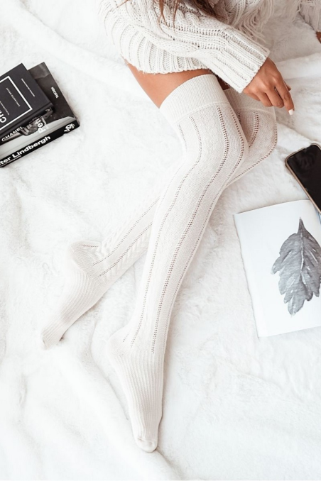 Zakolanówki Milena ażurowe 0347.001