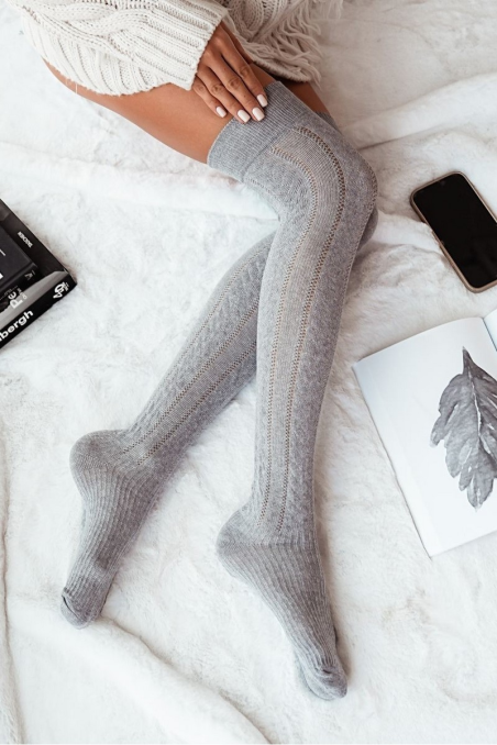 Zakolanówki Milena ażurowe 0347.001