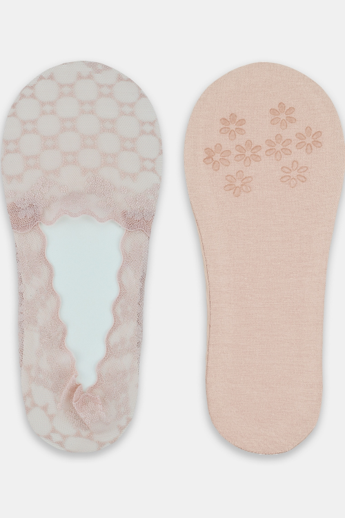 Baleriny Noviti SN053 niskie koronka silikon ABS 36-41