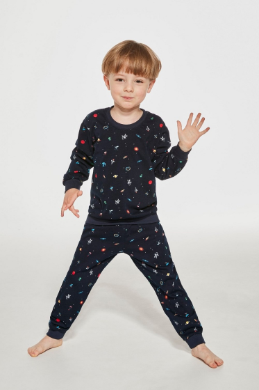 Piżama Cornette Kids Boy 761/143 Cosmos dł/r 86-128